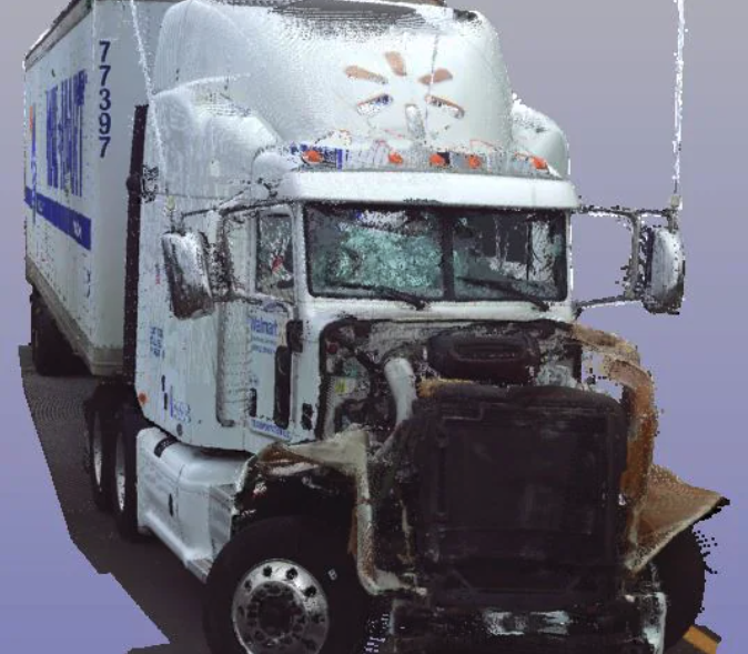 Photo of the Semi Truck from the Tracy Morgan truck accident in 2014